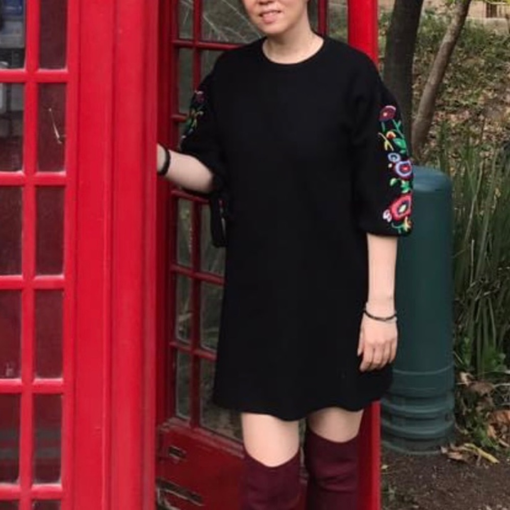 Zara Black Knit Dress